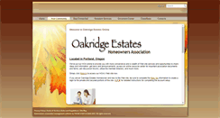 Desktop Screenshot of oakridgeestates.org