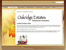 Tablet Screenshot of oakridgeestates.org